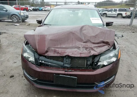 2013 Volkswagen Passat 2.5L Se from USA, damaged, VIN 1VWBP7A30DC082089
